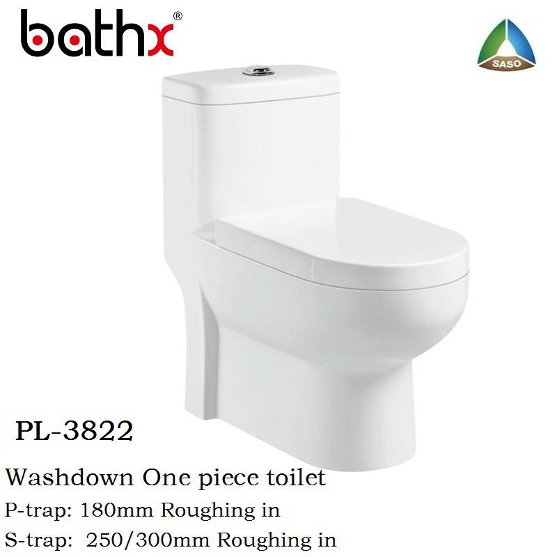 Popular Sanitary Ware Water Closet Ceramic Compound Washdown One-Piece Toilet for Sale