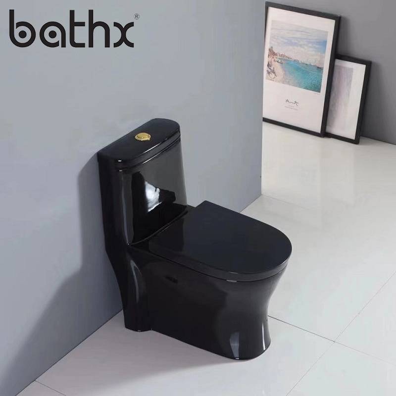 Ideal Standard Sanitary Ware Siphonic one piece Toilet Ceramic Manufacturer Western Oval Black Toilet Seat Wc Set