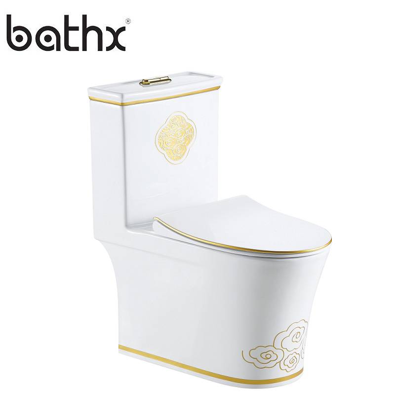 Color Sanitary Ware Wholesale Fancy High Quality Siphon Flushing One Piece Toilets