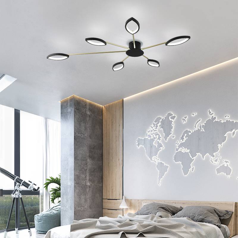 2019 Hot Sale Zhongshan Simple Fashion Decorative Led Chandelier Bedroom Ceilling Lightings Modern Flower LED Ceiling Chandelier