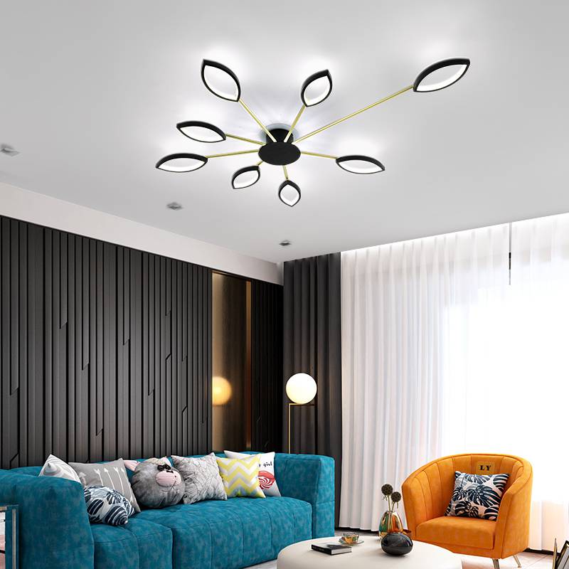 2019 Hot Sale Zhongshan Simple Fashion Decorative Led Chandelier Bedroom Ceilling Lightings Modern Flower LED Ceiling Chandelier