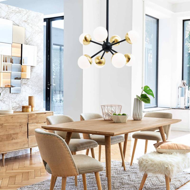 Simple Modern Circular Led Pendant Light Designer Nordic minimalist modern Retro American Industrial restaurant LED chandeliers