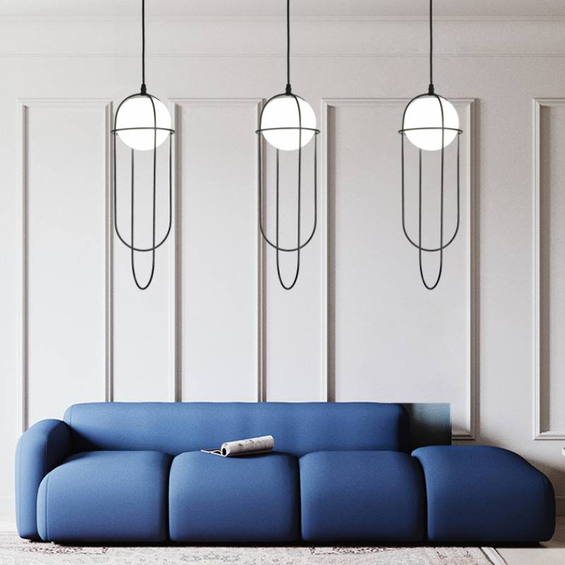 Unique Simple Pendant Lights Modern Art Deco Glass Ball Single Chandelier italian chandeliers pendant lamp Factory direct sell