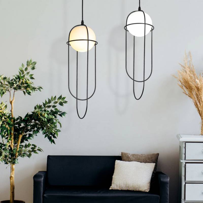 Unique Simple Pendant Lights Modern Art Deco Glass Ball Single Chandelier italian chandeliers pendant lamp Factory direct sell