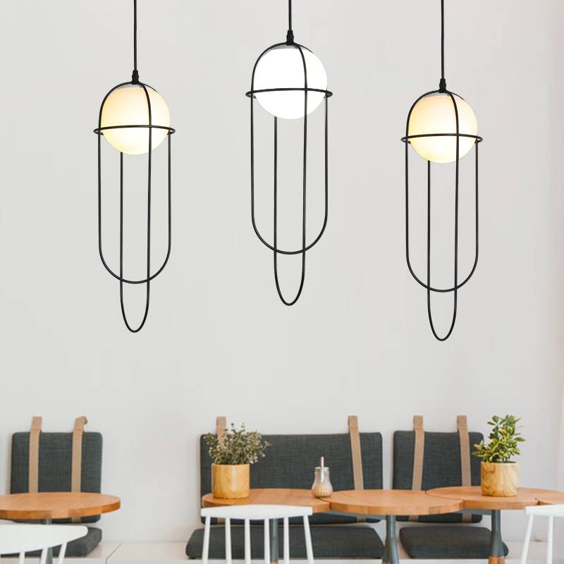 Unique Simple Pendant Lights Modern Art Deco Glass Ball Single Chandelier italian chandeliers pendant lamp Factory direct sell