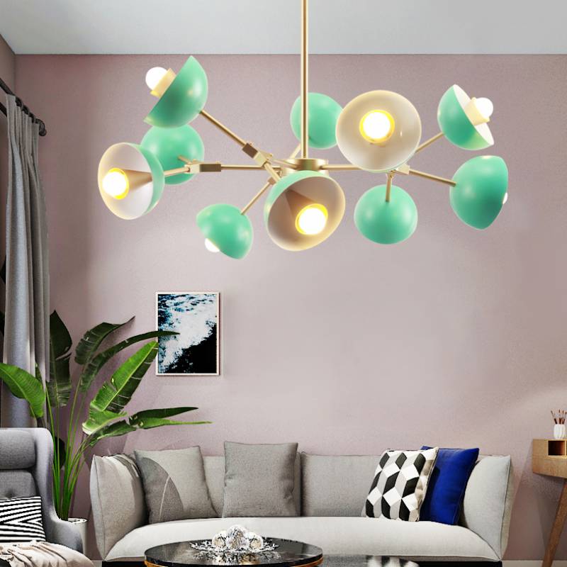 2019 Modern Indoor Decorative Nordic Lighting Simple Iron Chandelier minimalist modern restaurant bedroom hanging pendant light