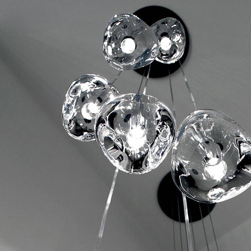 Popular Irregular Crystal LED Ball Pendant Lights Loft Drop Chandelier Customized Large hotel luxury large hanging lighting