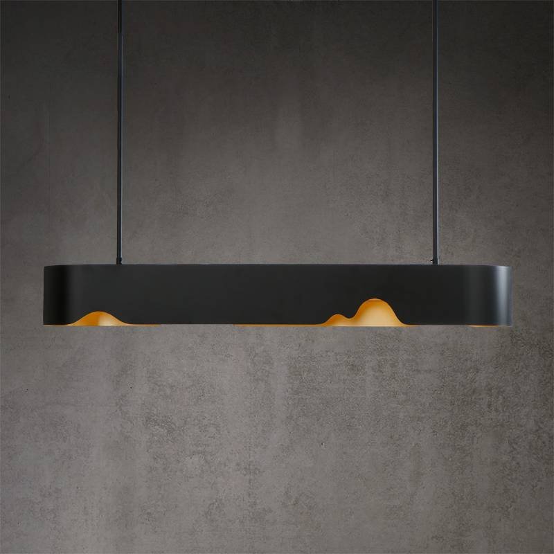 Dimmable Simple Art Nordic Black Ceiling Light Metal Modern Led Iron Hanging Pendant Lamp  Chandelier Dinner roomLighting