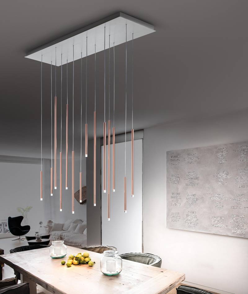 Custom Made New Tubular Combined Chandelier modern lobby LED pendant light G4 hanging lamp Guesthouse  project lighting