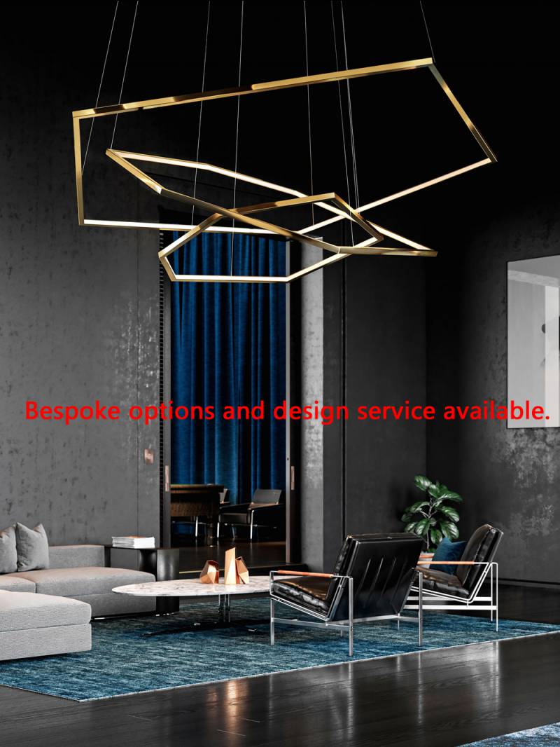 2019 nordic style Luxury Hanging Decorative Modern LED Pendant Lamp Chandelier Lighting Customized modern Adjustable lighting