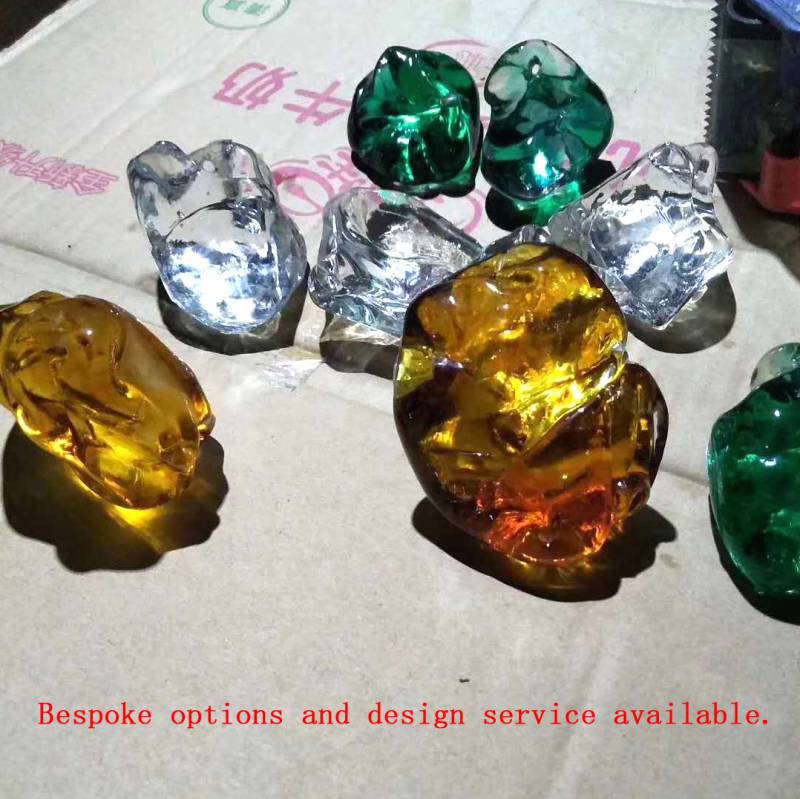 Customized Modern Luxury Chandelier Colorized Glass Stone Crystal Hanglamp For Hotel Projets Decoration pendent lamp