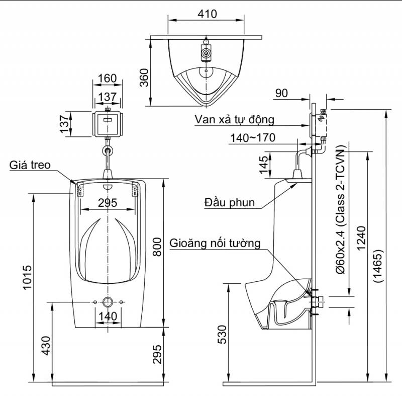 thong so bon tieu inax au411v