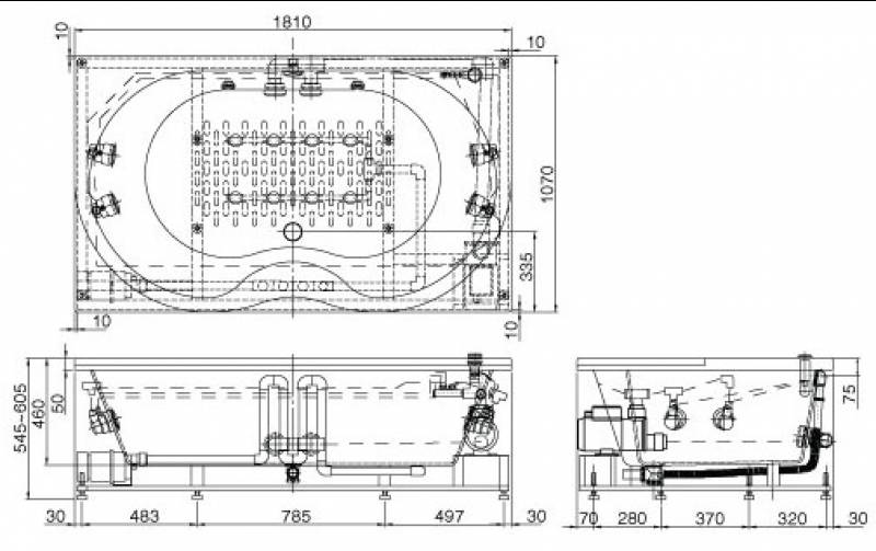 Ban ve bon tam Inax massage MSBV-1800N