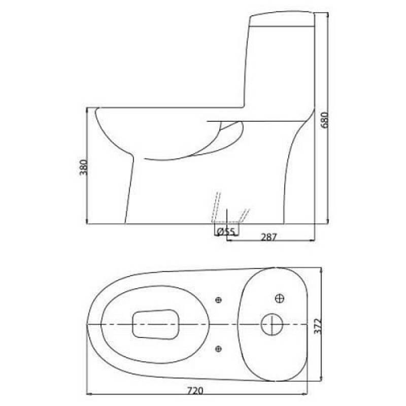 bản vẽ kỹ thuật bồn cầu C109