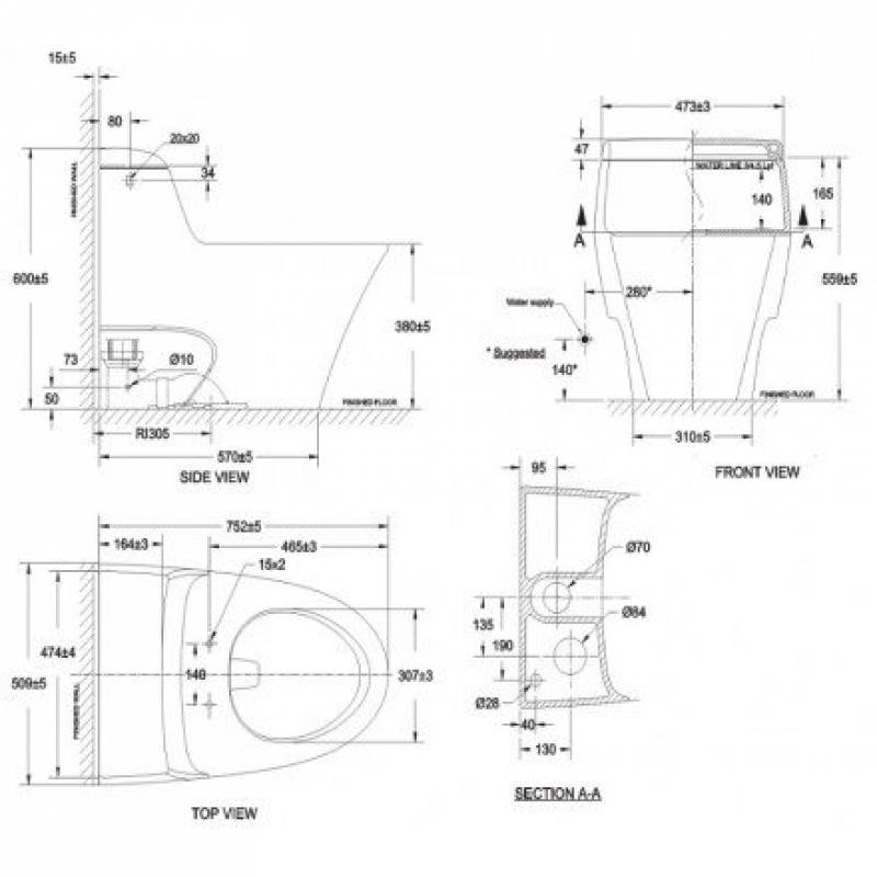 Bàn Cầu American Standard 2040-WT Dòng IDS Dynamic