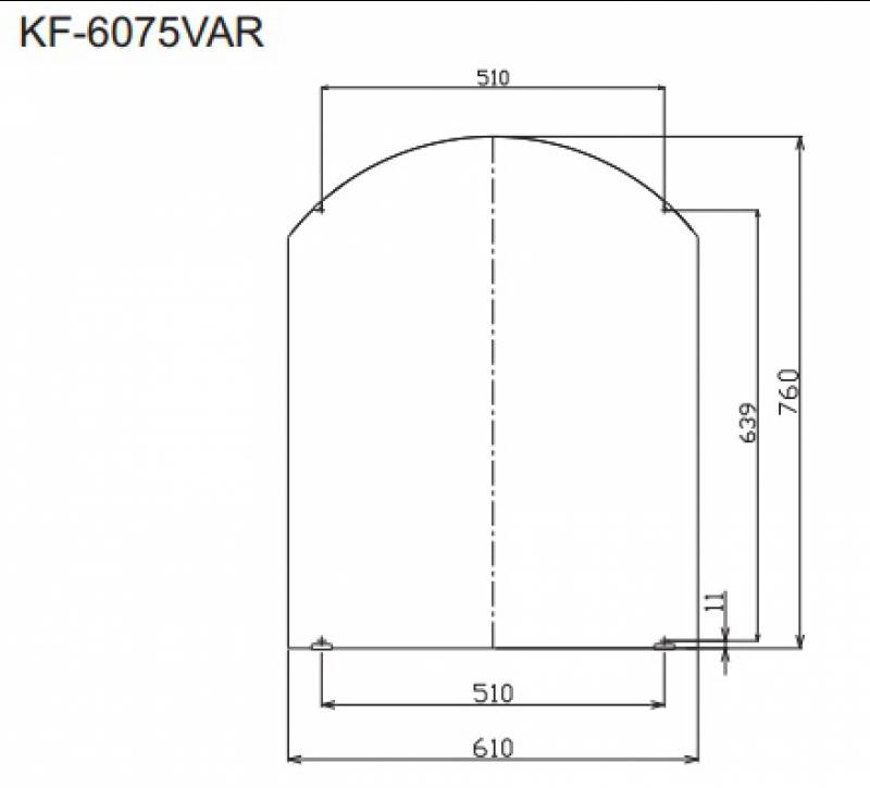 Ban ve ky thuat guong nha tam Inax KF-6075VAR