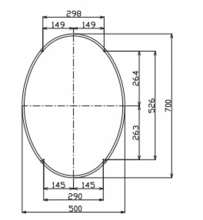 Ban ve ky thuat guong Inax KF-5070VAC