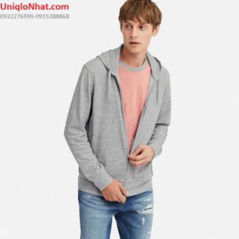 Áo chống nắng nam 2019 Uniqlo mầu ghi