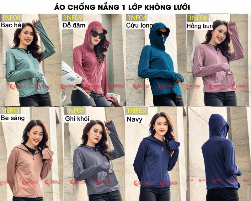 áo chống nắng nữ 1lớp