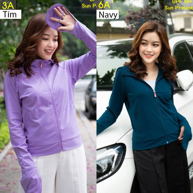 Áo chống nắng nữ cotton cardina