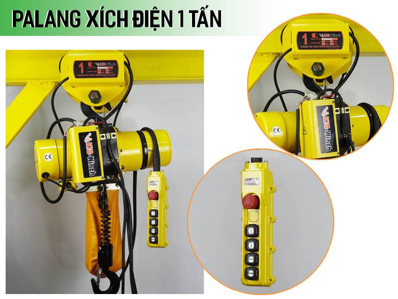 palang xích điện 1 tấn kiowinch dịch chuyển 01