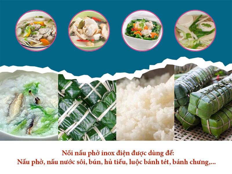 công dụng nồi nấu phở bằng điện 