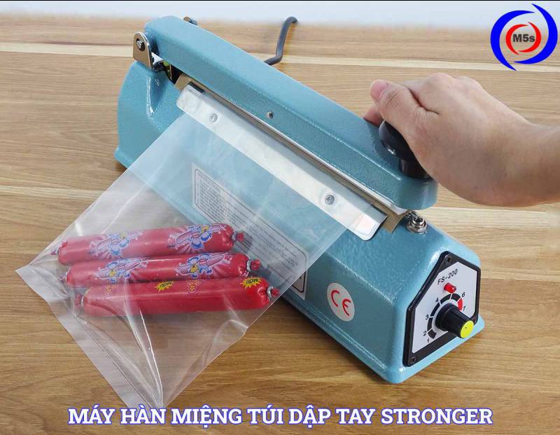 Máy hàn miệng túi mini dập tay Stronger