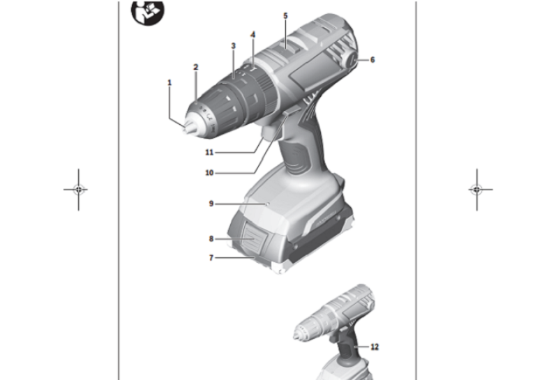 Các bộ phận máy khoan GSB 140 LI/180 LI