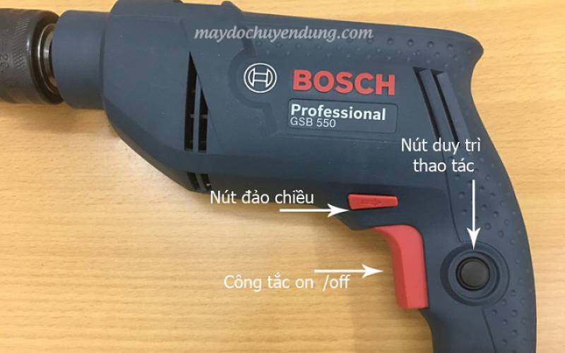 Các chức năng của Bosch GSB 550