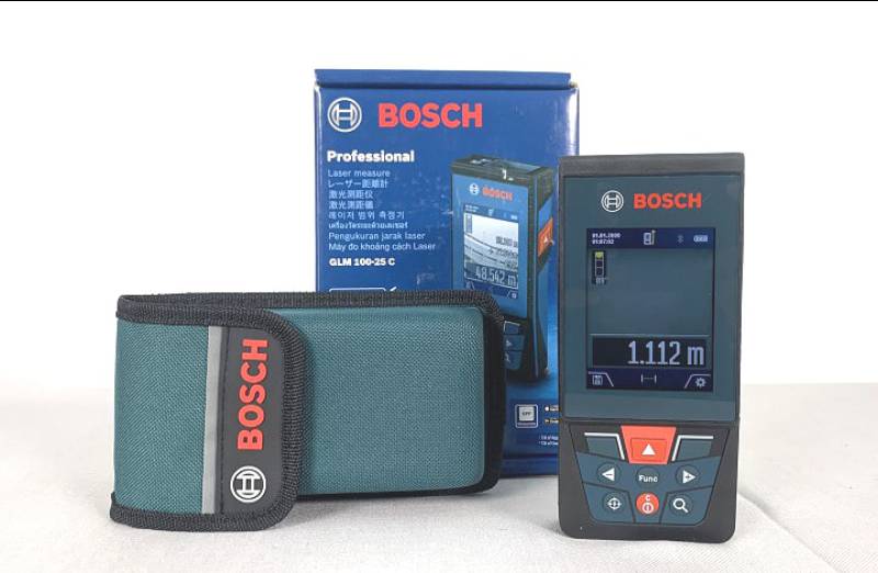 Bộ máy đo khoảng cách Bosch GLM 100-25C mới nhất của hãng Bosch