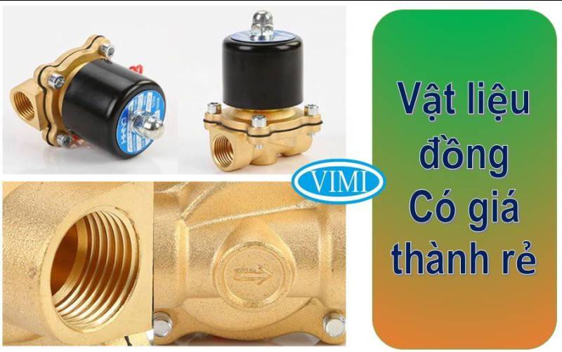 Vật liệu cấu tạo của van điện từ nước UniD thường mở 220V