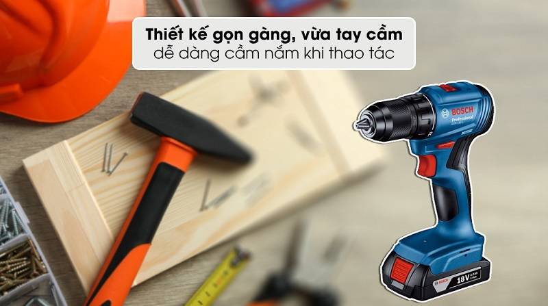 Bosch GSR 185-LI làm việc mạnh mẽ, đa năng