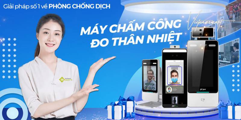 Máy chấm công đo thân nhiệt