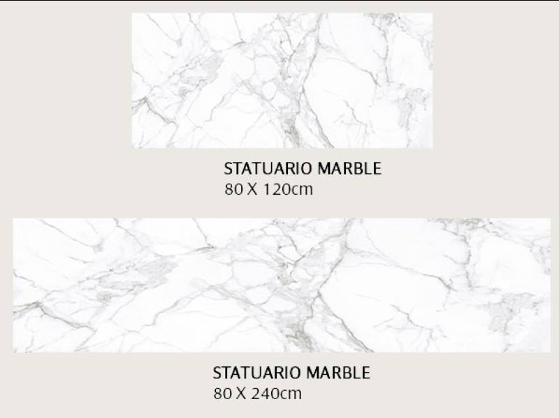 Gạch khổ lớn Ấn Độ Staturio Marble 80×120 men bóng