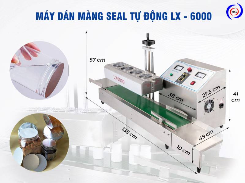 Máy seal màng nhôm tự động LX 6000