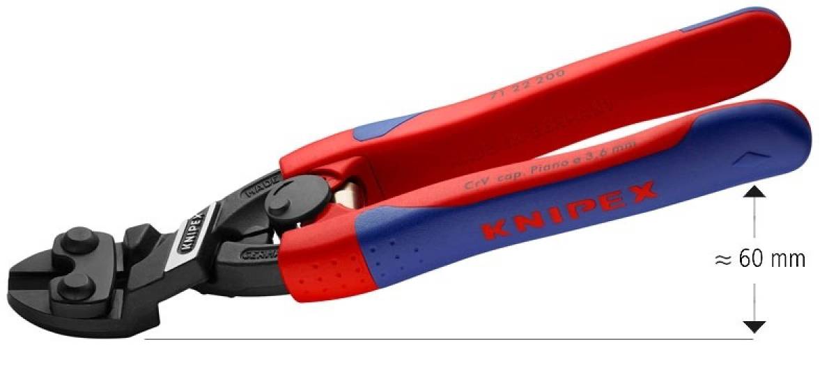 Kìm Cắt Knipex CoBolt 71 22 200 đầu cong cắt thép