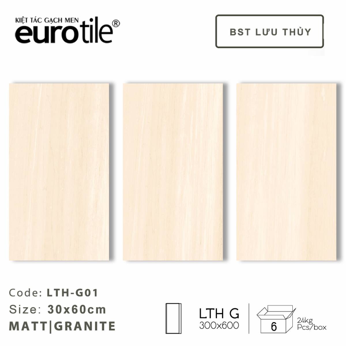 Gạch ốp lát Eurotile BST Lưu Thủy 300*600mm LTH G01