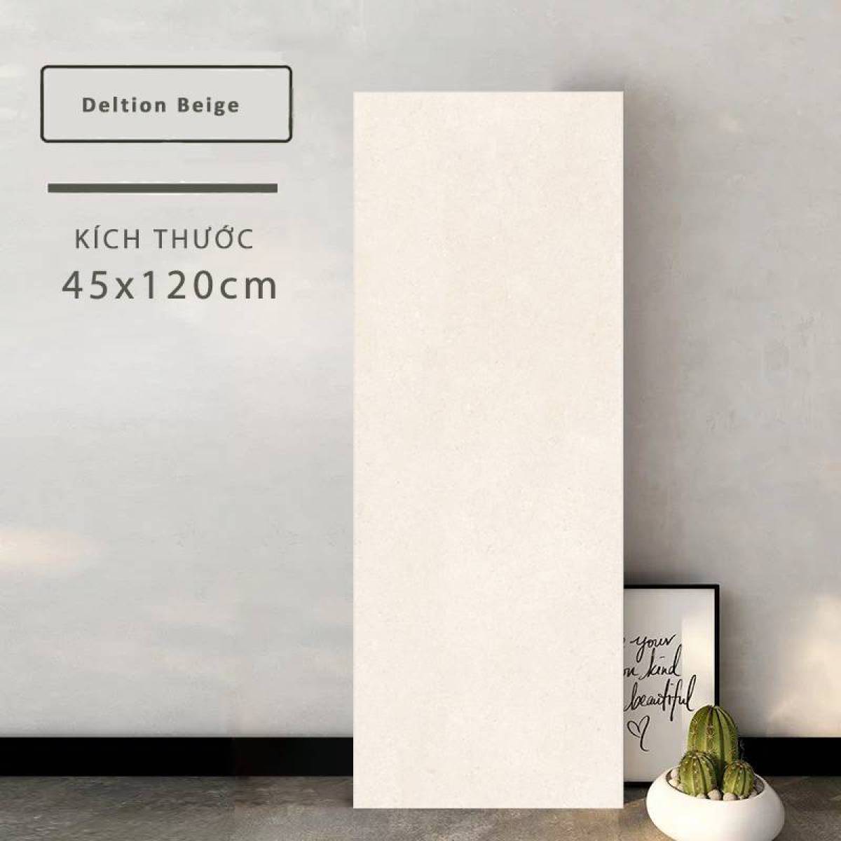 Đặc điểm của Gạch ốp tường Ấn Độ men Matt 450x1200mm Deltion Beige