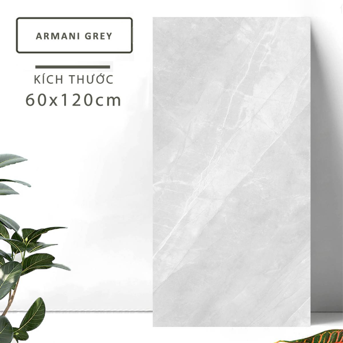 Đặc điểm của Gạch lát nền Ấn Độ men bóng 600x1200mm ARMANI GREY