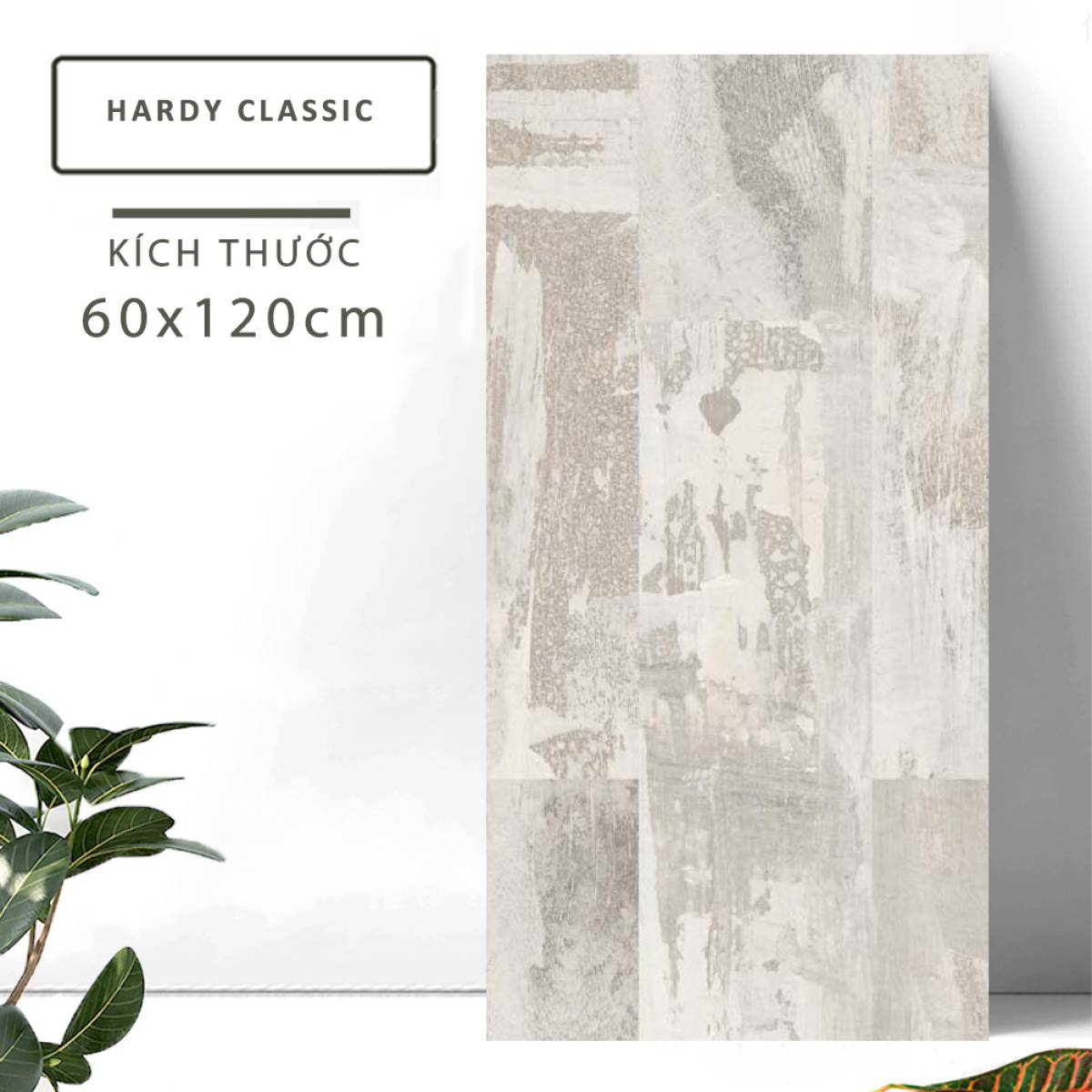 Đặc điểm của Gạch khổ lớn Ấn Độ men Matt 600x1200mm HARDY CLASSIC