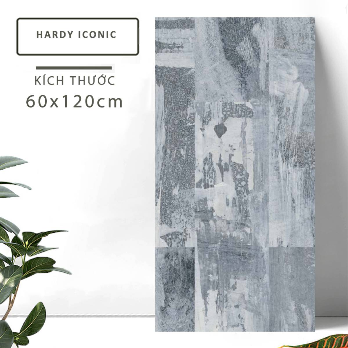 Đặc điểm của Gạch khổ lớn Ấn Độ men Matt 600x1200mm HARDY ICONIC