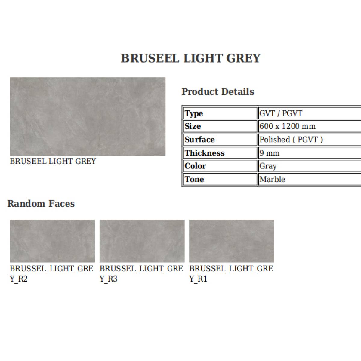 Sản phẩm gạch khổ lớn men bóng Nessa Ấn Độ 600x1200mm BRUSEEL LIGHT GREY