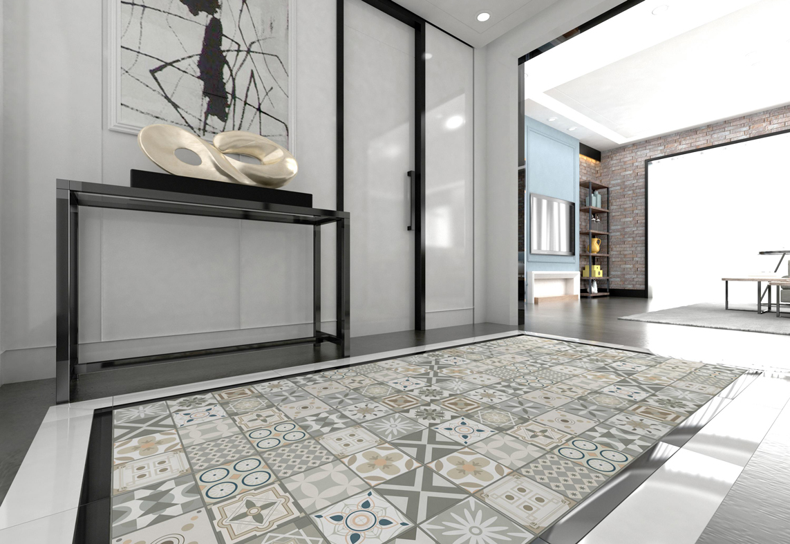 Gạch bông lát nền 60x60 Catalan 6205