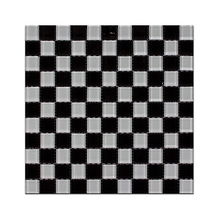 Gạch mosaic thủy tinh ốp lát trang trí 25*25*3.8mm trộn màu ET-088