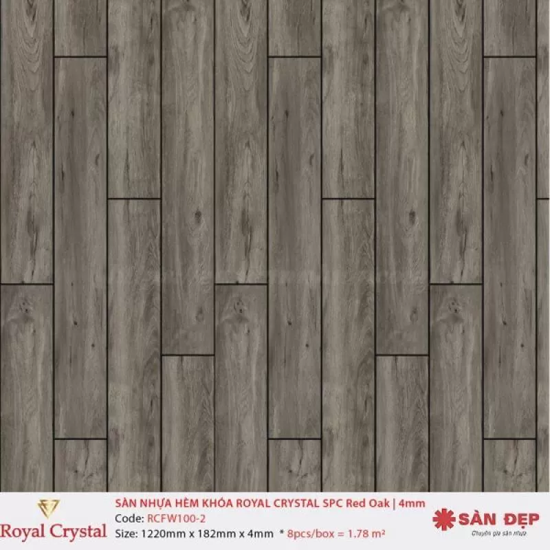 Sàn nhựa Royal Ctystal RCFW100-2