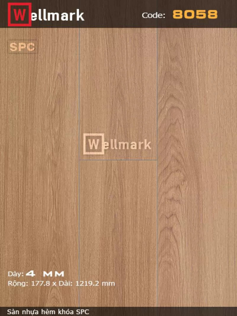 Sàn nhựa Wellmark 8058
