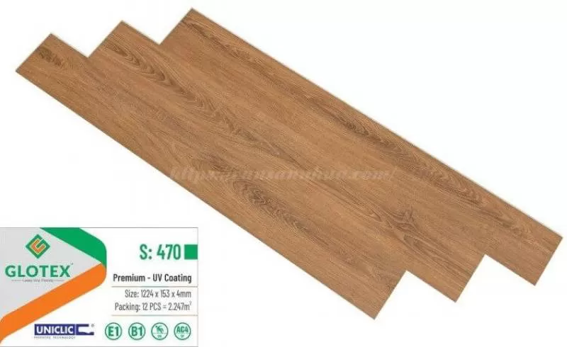Sàn nhựa hèm khóa Glotex s470