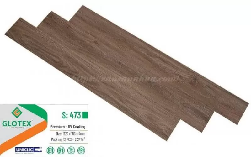 Sàn nhựa hèm khóa Glotex s473