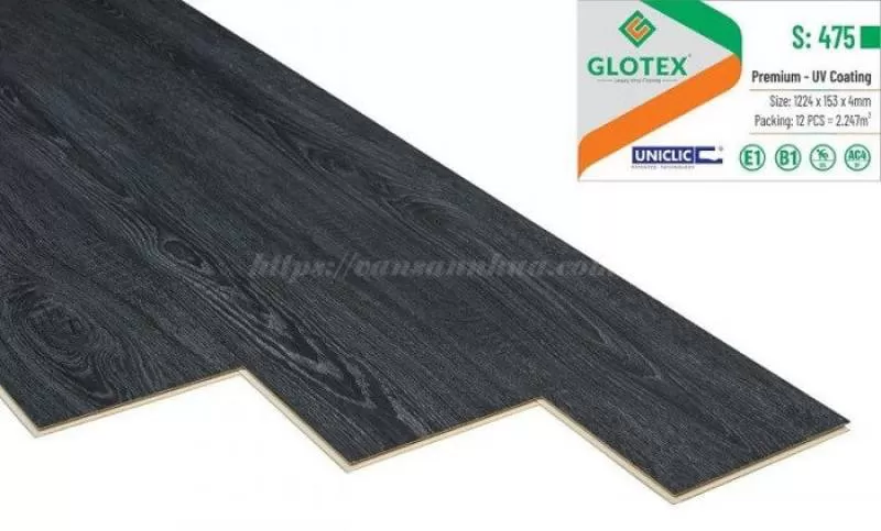 Sàn nhựa hèm khóa Glotex s475