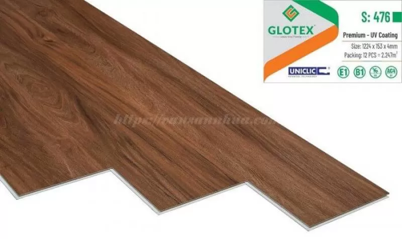 Sàn nhựa hèm khóa Glotex s476
